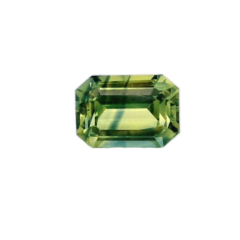Sapphire, Bi-color, Emerald cut, 2.03 ct