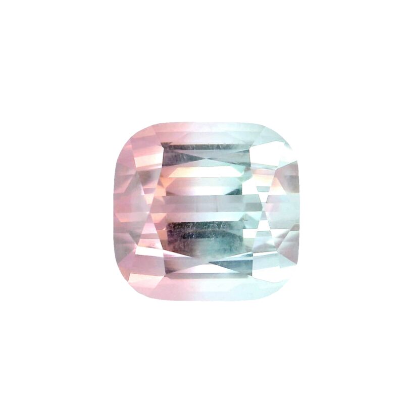 Tourmaline, Bi-color, Cushion, 14.07 ct