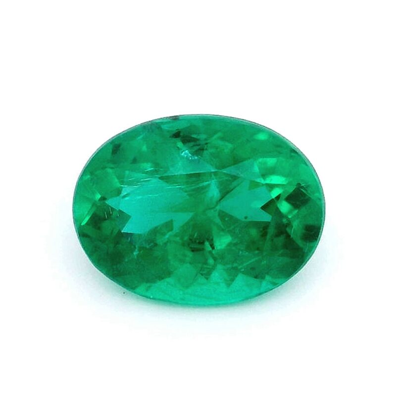 Emerald, Green, Oval, 2.57 ct
