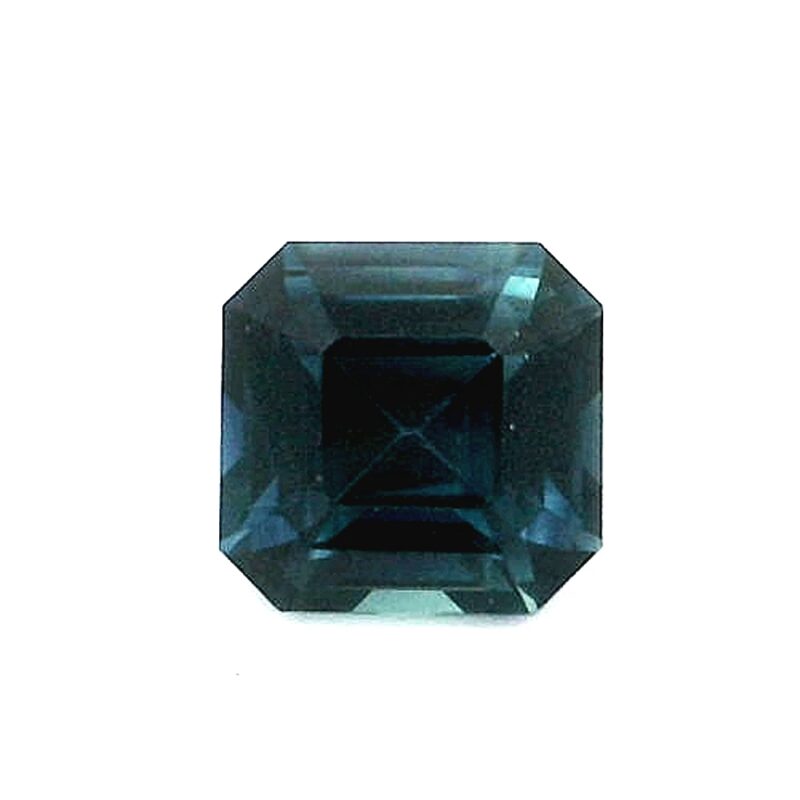 Sapphire, Blue Green, Emerald cut, 1.23 ct