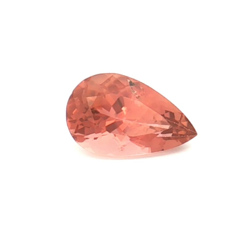 Tourmaline, Peach, Pear, 4.03 ct