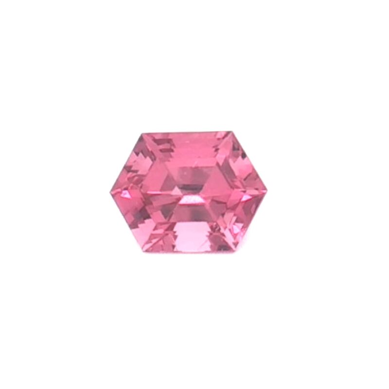 Garnet, Pink, Hexagon, 2.76 ct