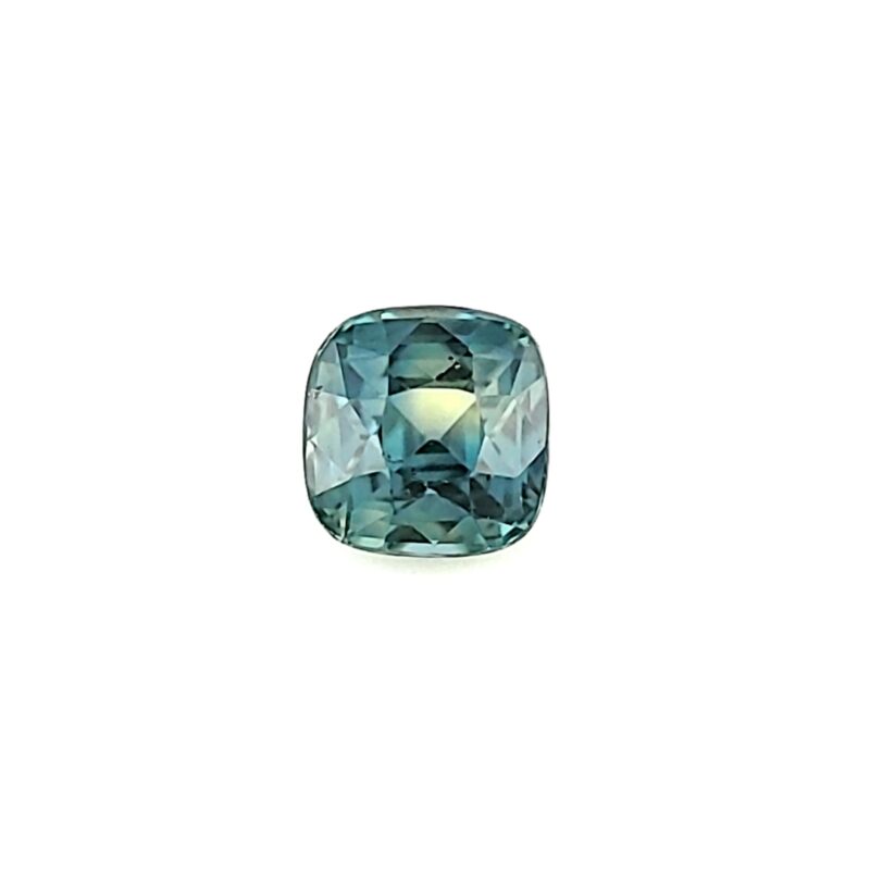1.08 ct, Blue Green, Sapphire, Cushion