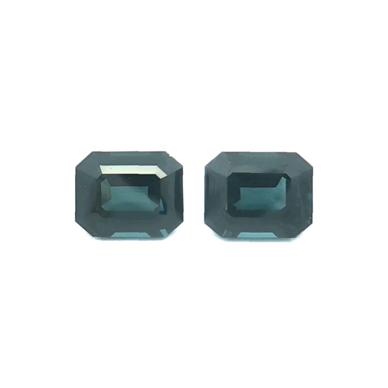 Spinel, Blue, Emerald cut, 3.16 ct