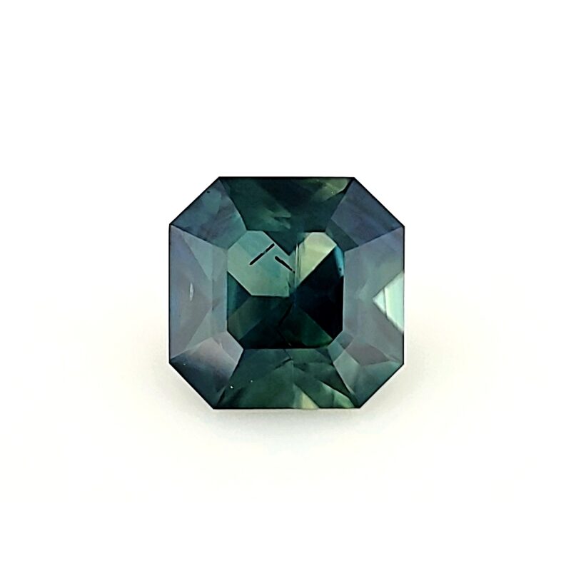 Sapphire, Blue Green, Radiant, 1.44 ct
