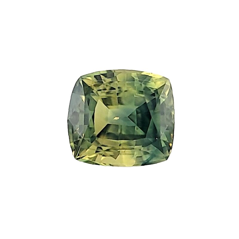 Sapphire, Blue Green, Cushion, 1.81 ct