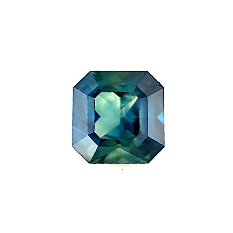 1.16 ct, Blue Green, Sapphire, Radiant