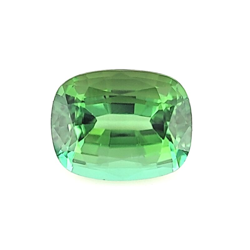Tourmaline, Green, Cushion, 3.27 ct