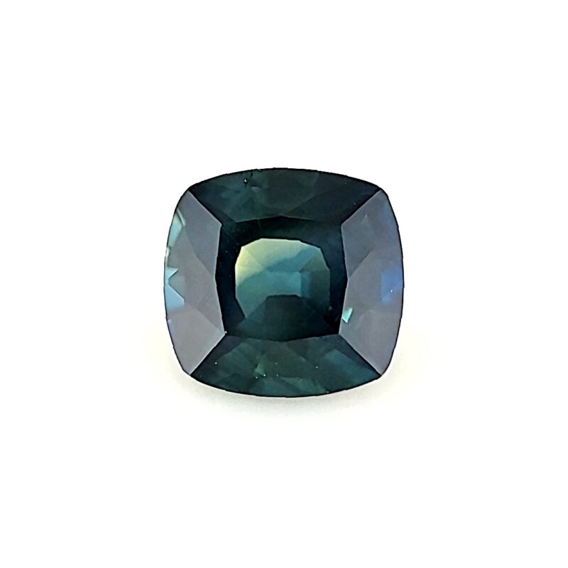 Sapphire, Blue Green, Cushion, 1.55 ct