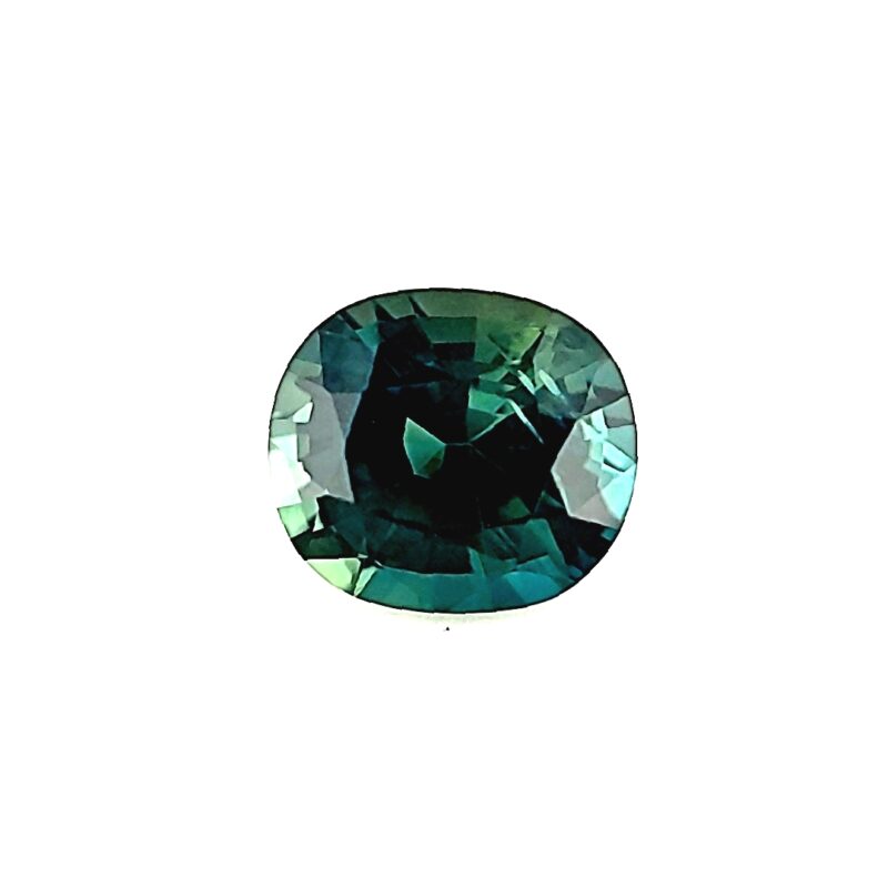 1.15 ct, Blue Green, Sapphire, Cushion