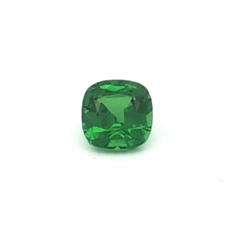 Tsavorite, Green, Cushion, 1.12 ct