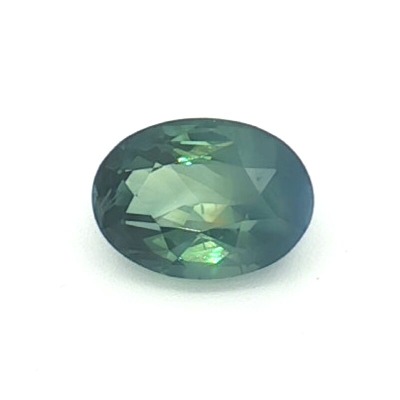 Sapphire, Blue Green, Oval, 1.51 ct