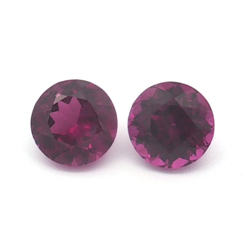 Garnet, Purple, Round, 2.85 ct