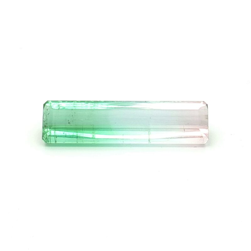Tourmaline, Bi-color, Emerald cut, 8.26 ct