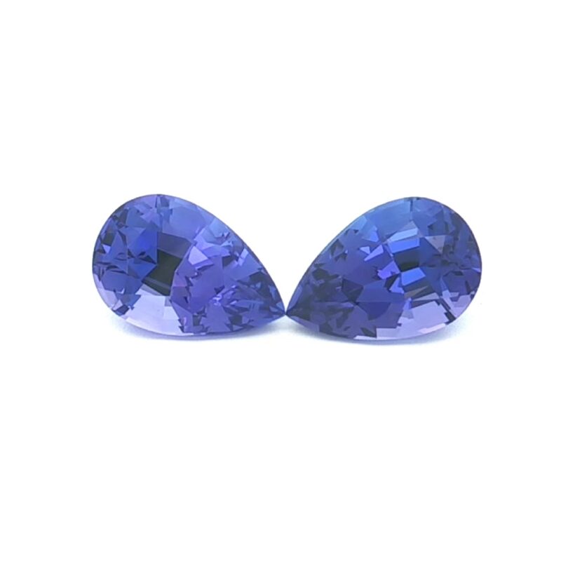 Tanzanite, Blue, Pear, 7.17 ct