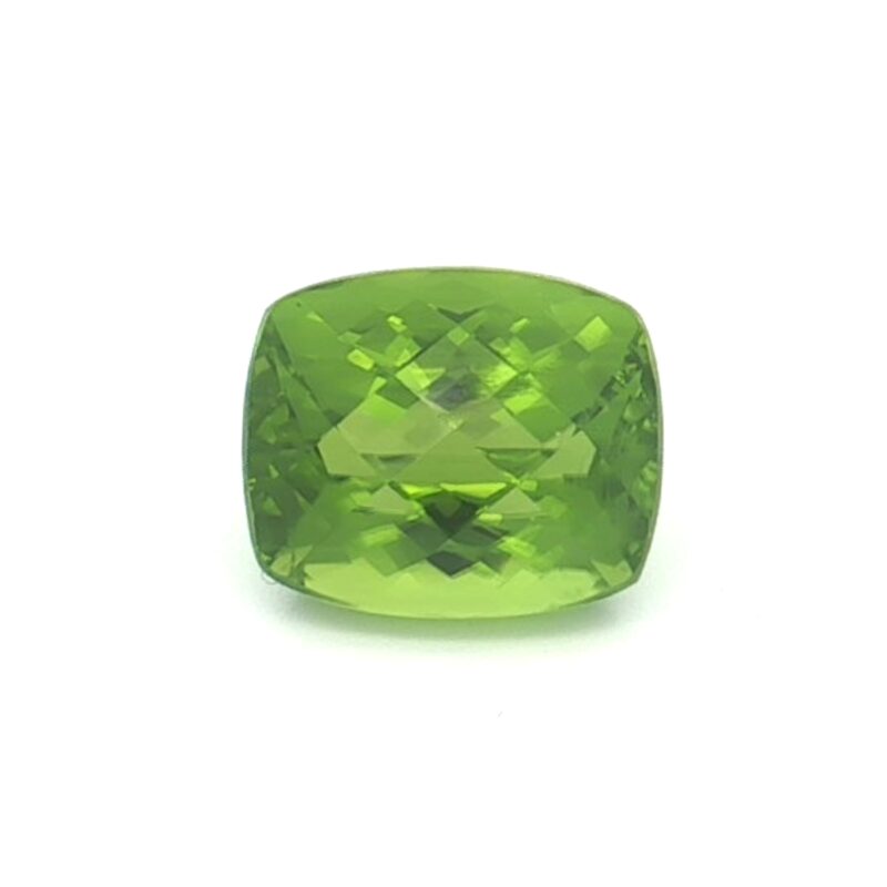 Peridot, Green, Cushion, 8.55 ct