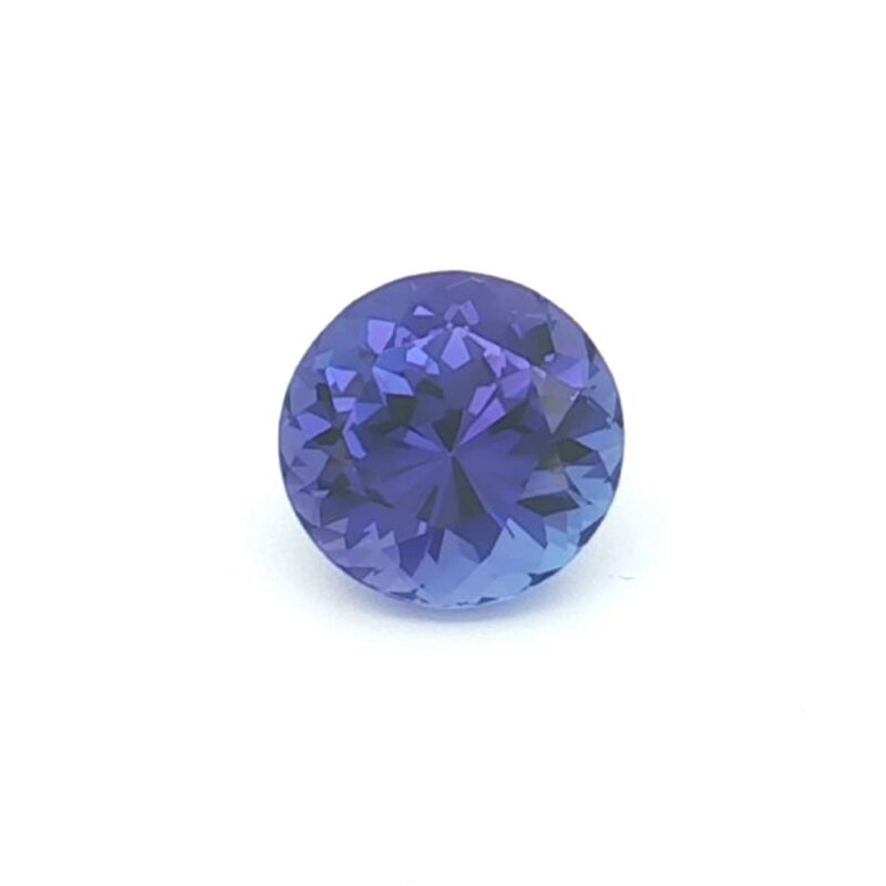 Tanzanite, Blue, Round, 3.97 ct