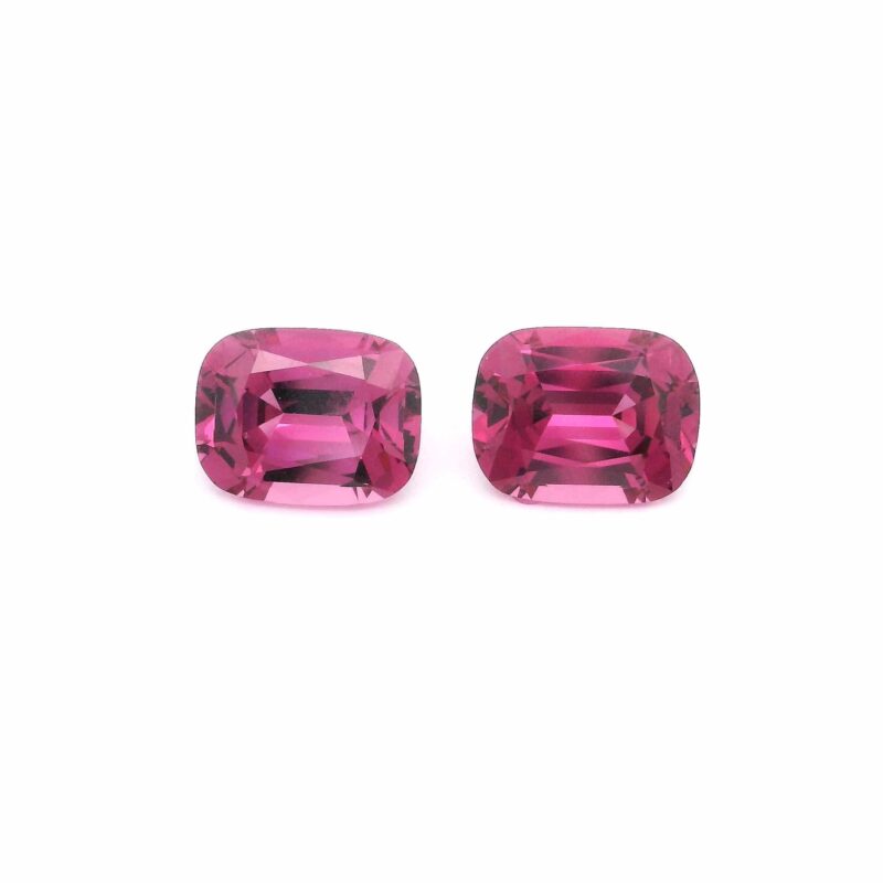 Garnet, Pink, Cushion, 5.18 ct