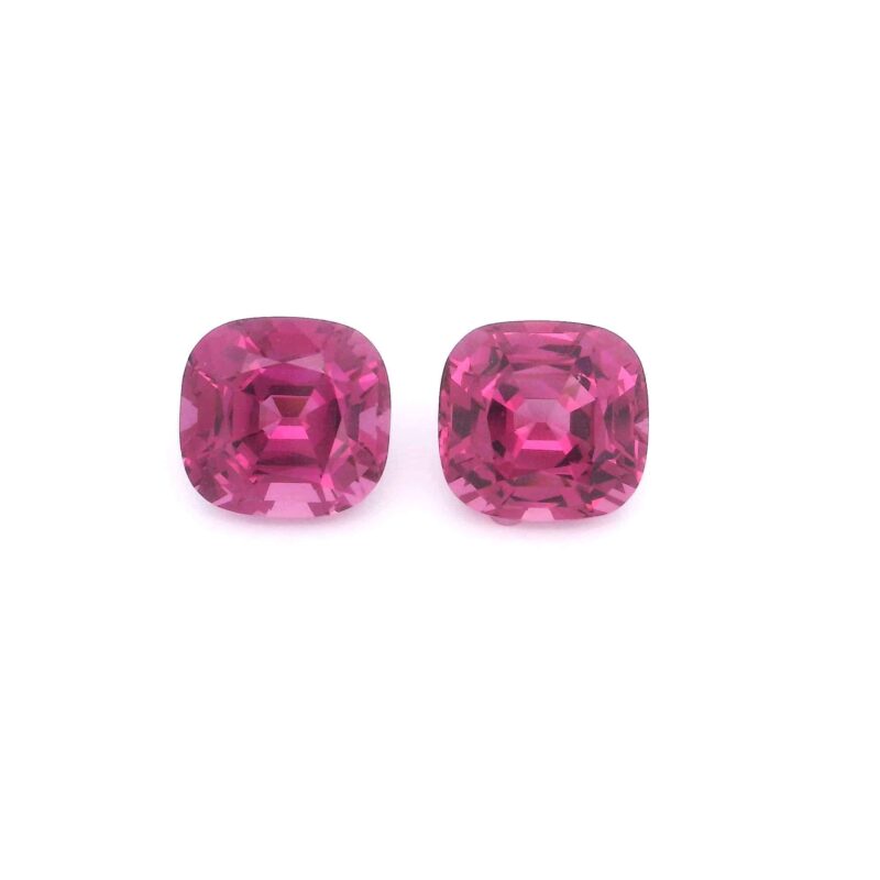 Garnet, Pink, Cushion, 6.41 ct