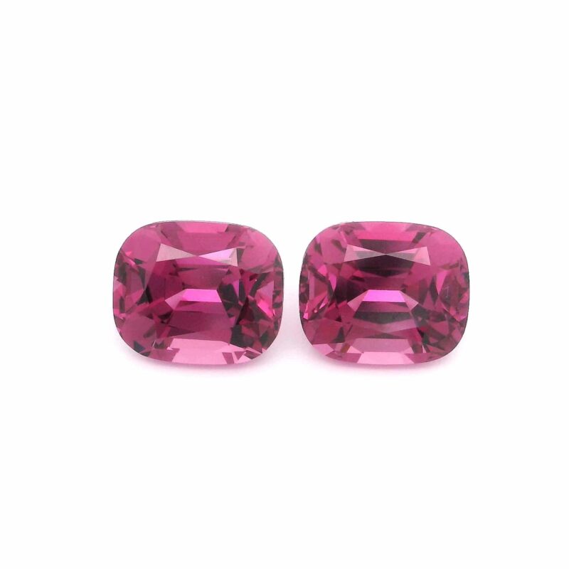 Garnet, Pink, Cushion, 7.74 ct