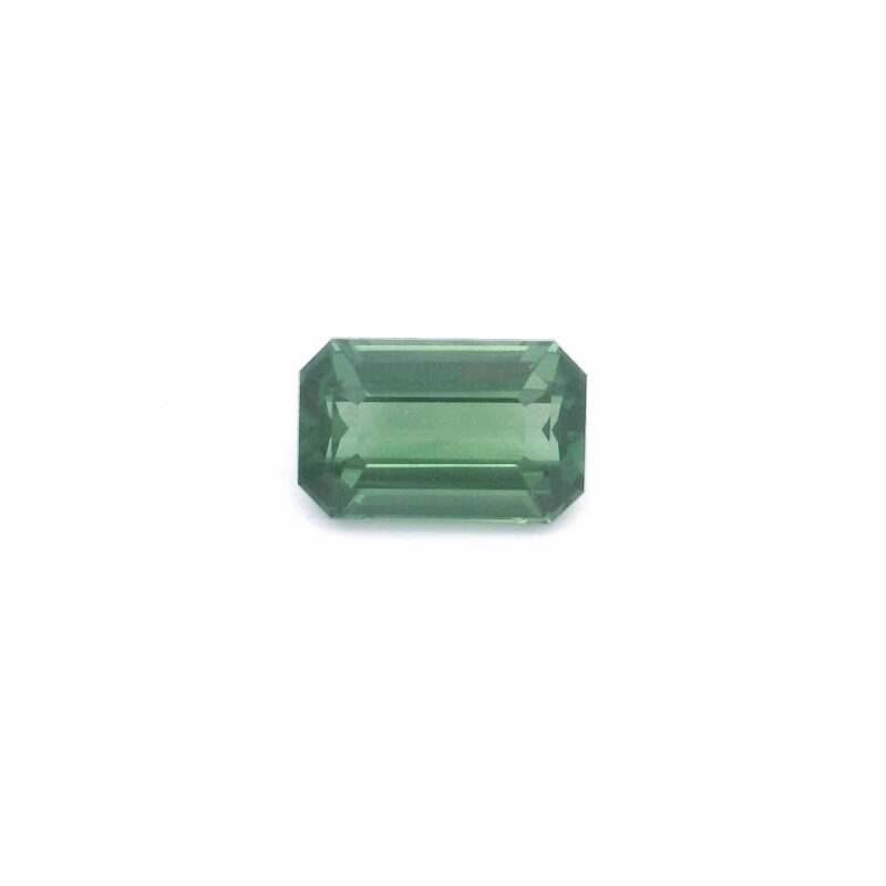 Sapphire, Green, Emerald cut, 3.02 ct