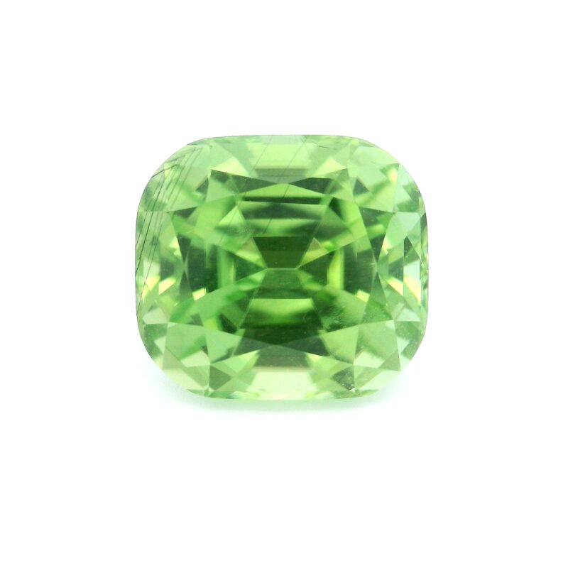 Peridot, Green, Cushion, 9.51 ct