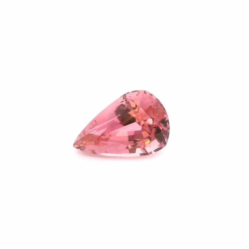 Tourmaline, Peach, Pear, 2.92 ct