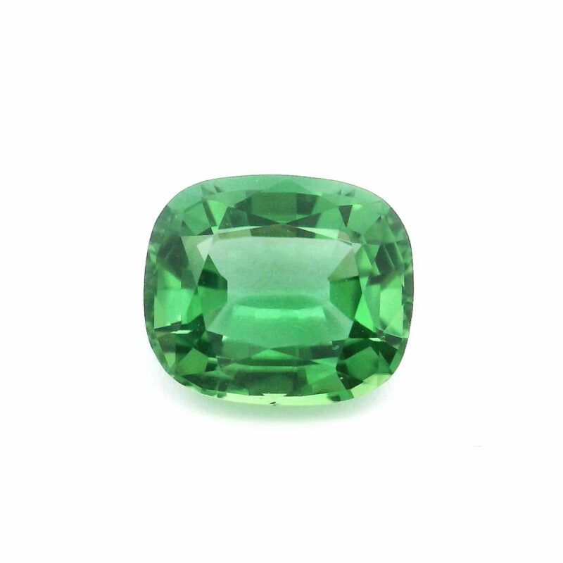 Chrome tourmaline, Green, Cushion, 1.39 ct
