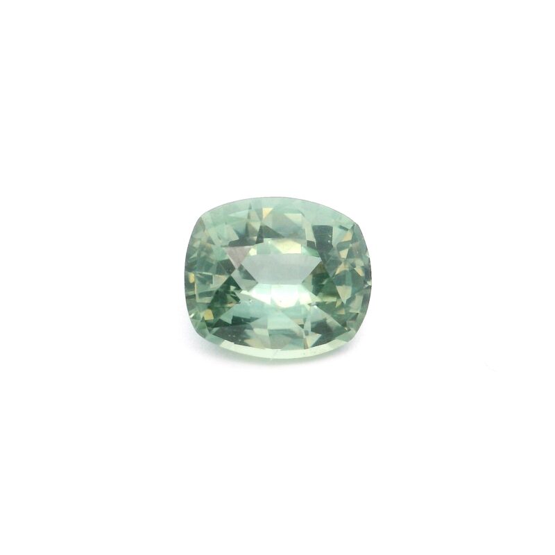 Sapphire, Blue Green, Cushion, 3.02 ct