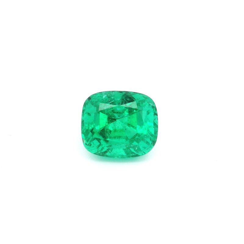 Emerald, Green, Cushion, 1.98 ct