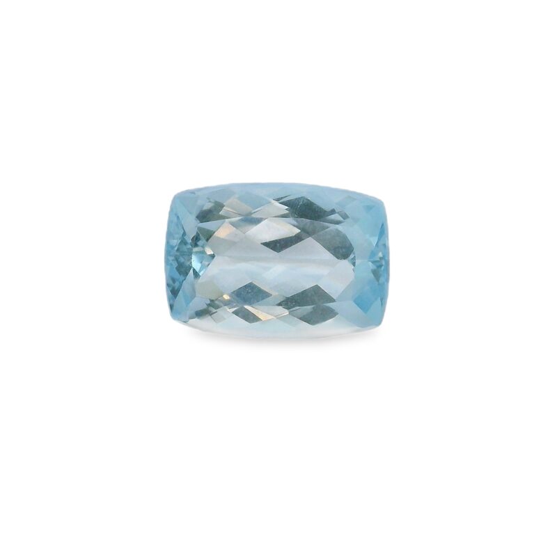 Aquamarine, Blue, Cushion, 3.22 ct