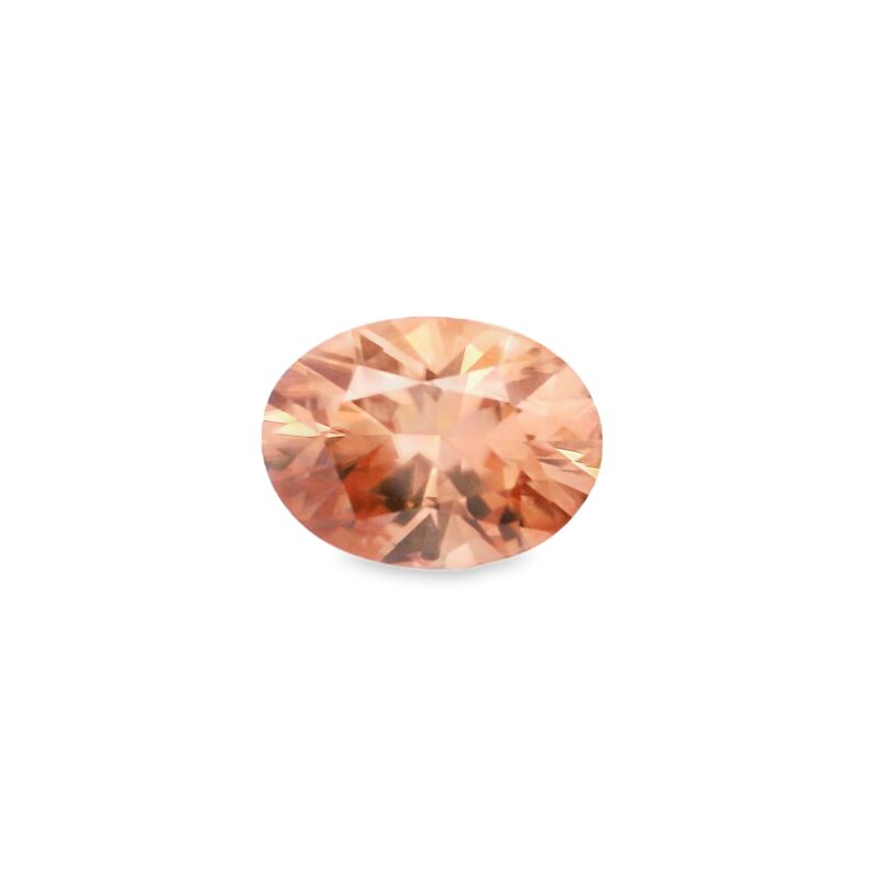 Zircon, Champagne, Oval, 5.45 ct