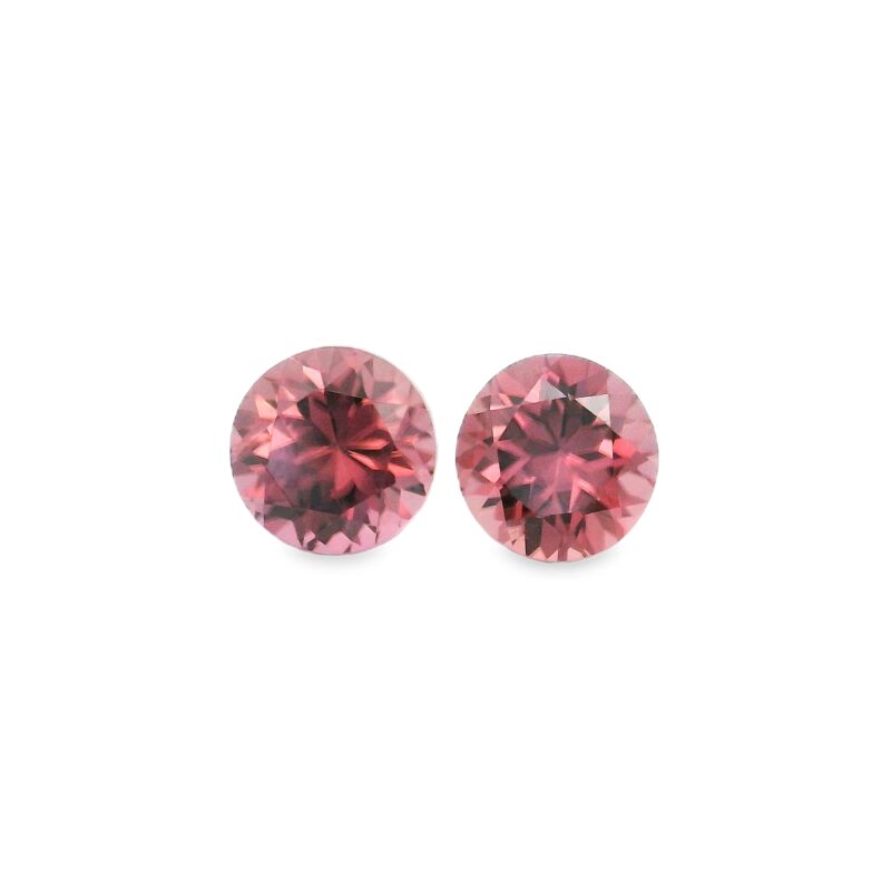Zircon, Pink, Round, 2.50 ct