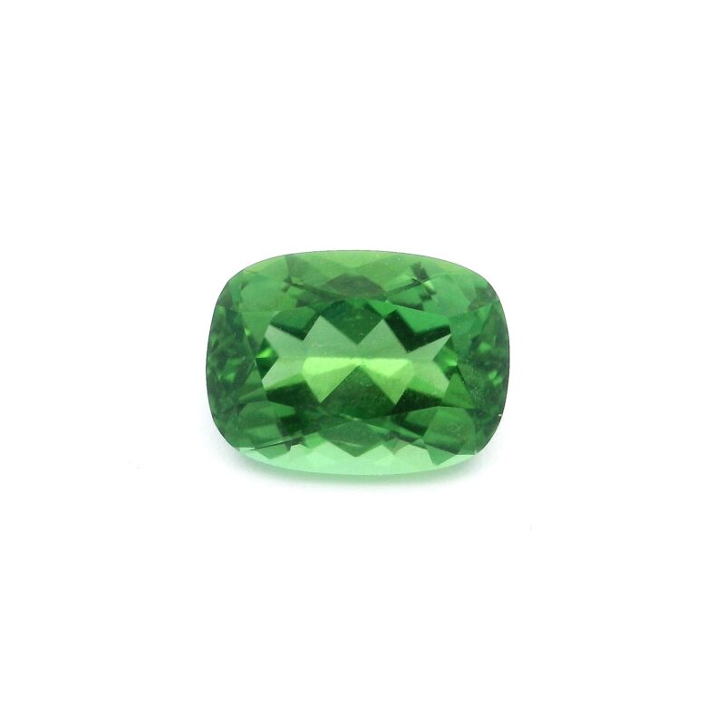 Chrome tourmaline, Green, Cushion, 2.40 ct