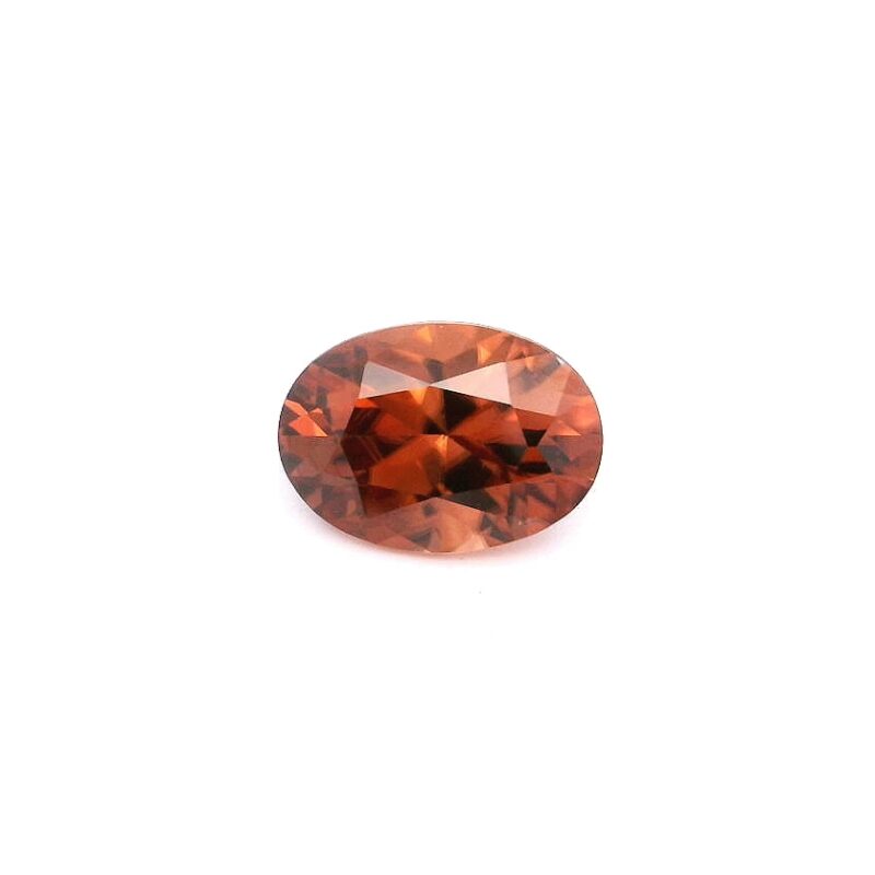 Zircon, Brown, Oval, 3.84 ct