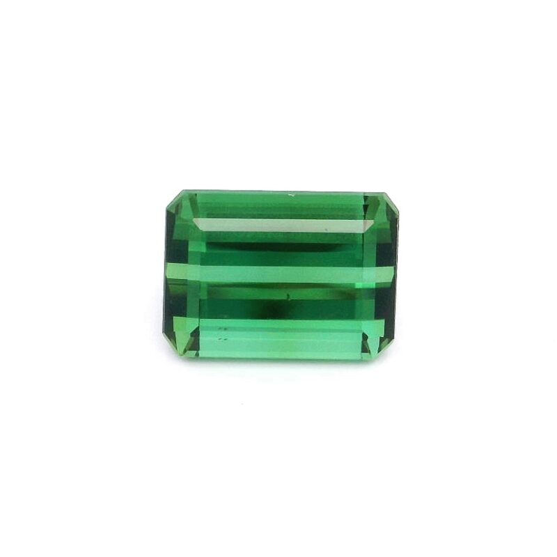 Tourmaline, Green, Emerald cut, 4.81 ct