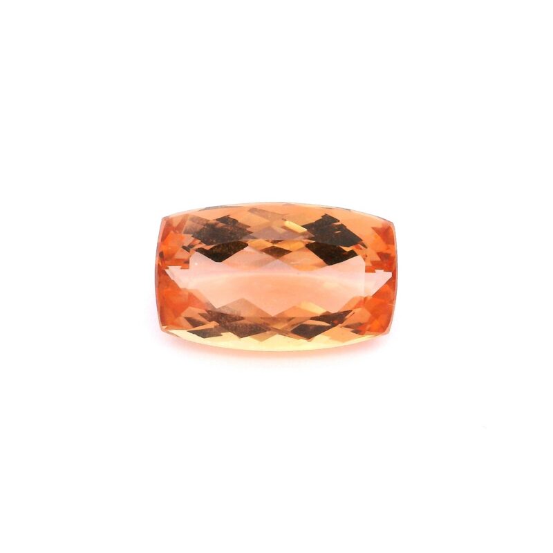 Topaz, Peach, Cushion, 3.32 ct
