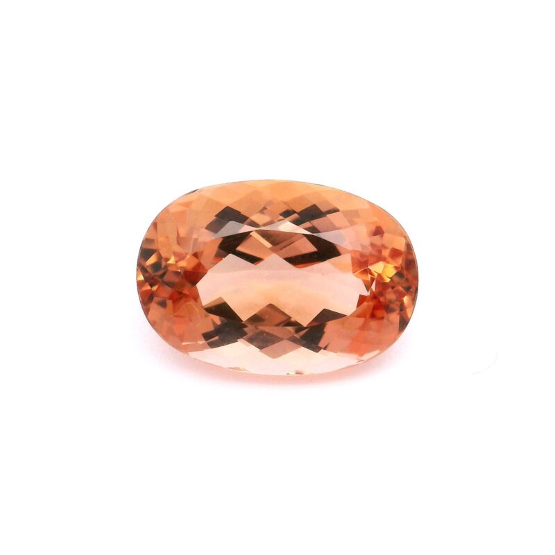 Topaz, Peach, Oval, 3.60 ct