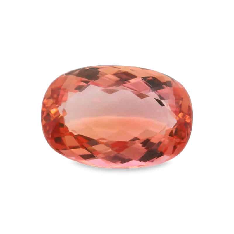 Topaz, Peach, Oval, 4.01 ct
