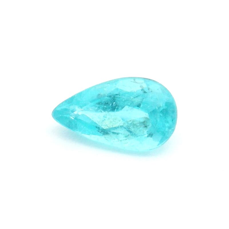 Paraiba tourmaline, Blue Green, Pear, 0.32 ct
