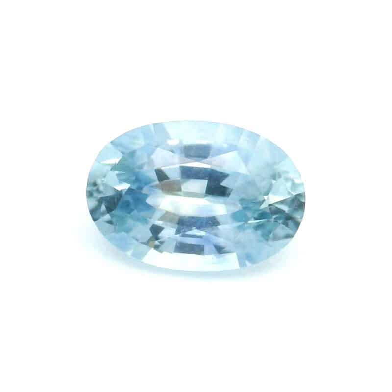 Sapphire - Montana, Blue Green, Oval, 0.60 ct