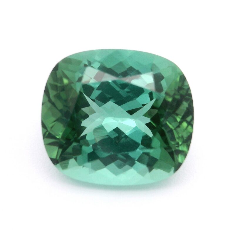 Tourmaline, Green, Cushion, 2.93 ct