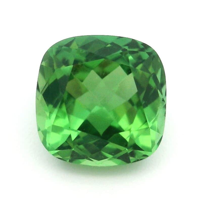 Chrome tourmaline, Green, Cushion, 1.14 ct