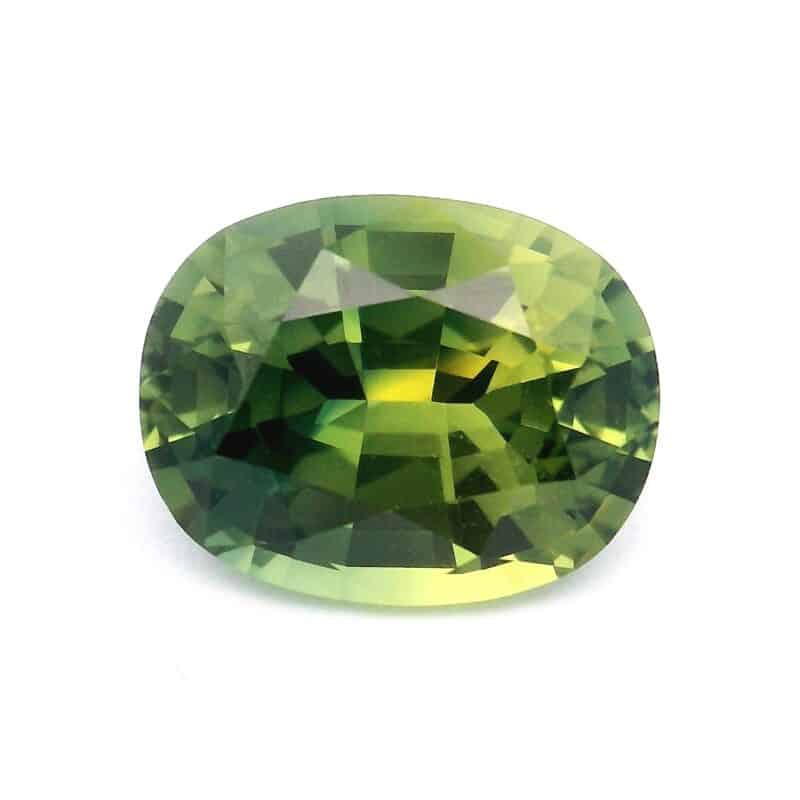 Sapphire, Green, Cushion, 1.56