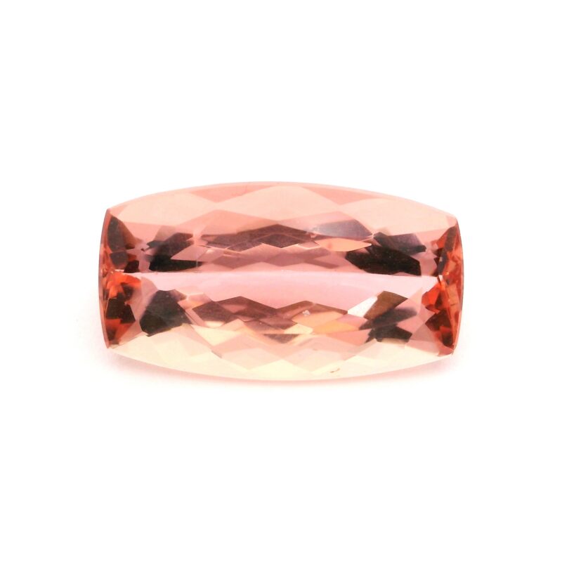 Topaz, Peach, Cushion, 2.82 ct