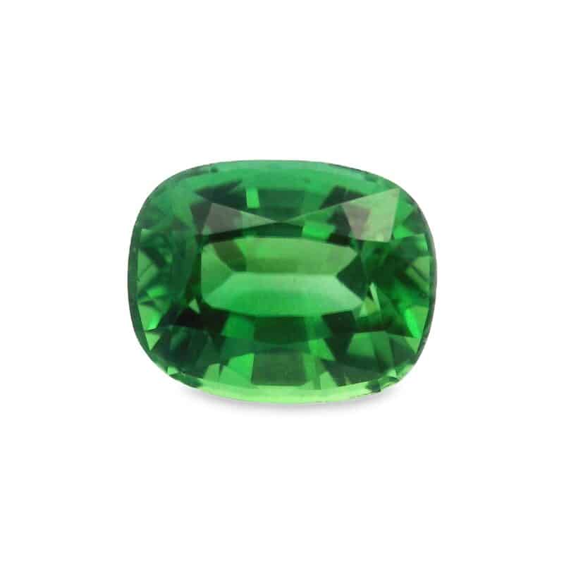 Chrome tourmaline, Green, Cushion, 1.42 ct