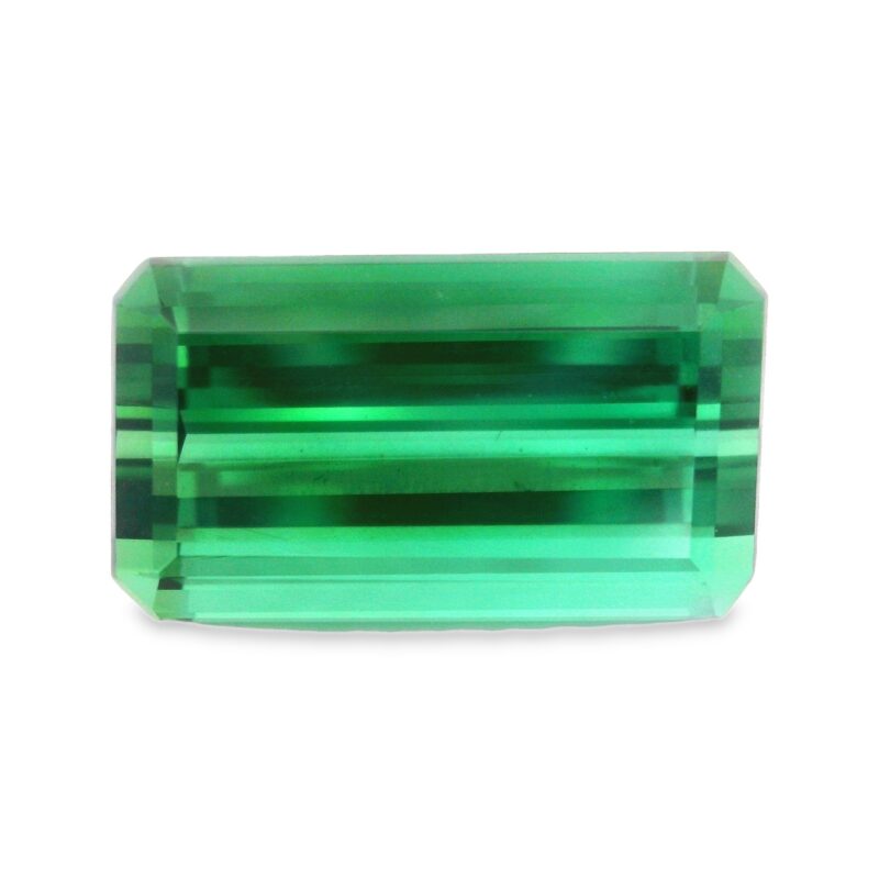 Tourmaline, Green, Emerald cut, 7.18 ct