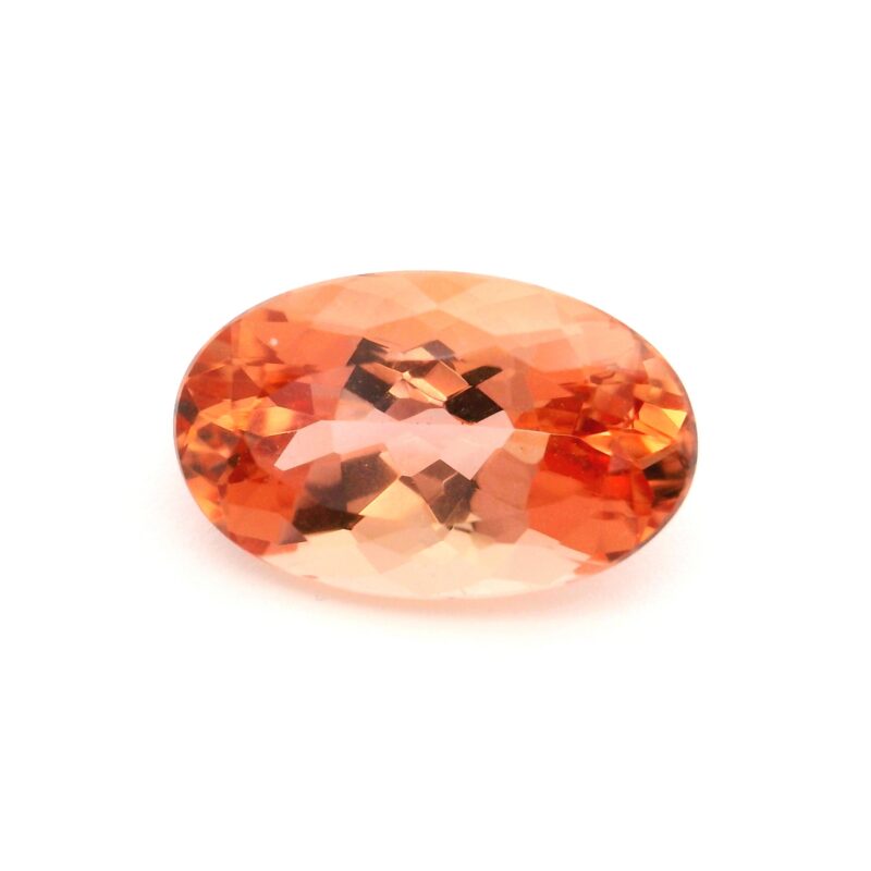Topaz, Peach, Oval, 2.35 ct