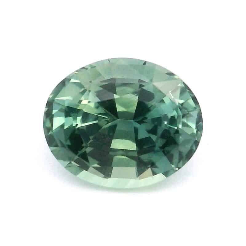 Sapphire, Green, Oval, 1.41