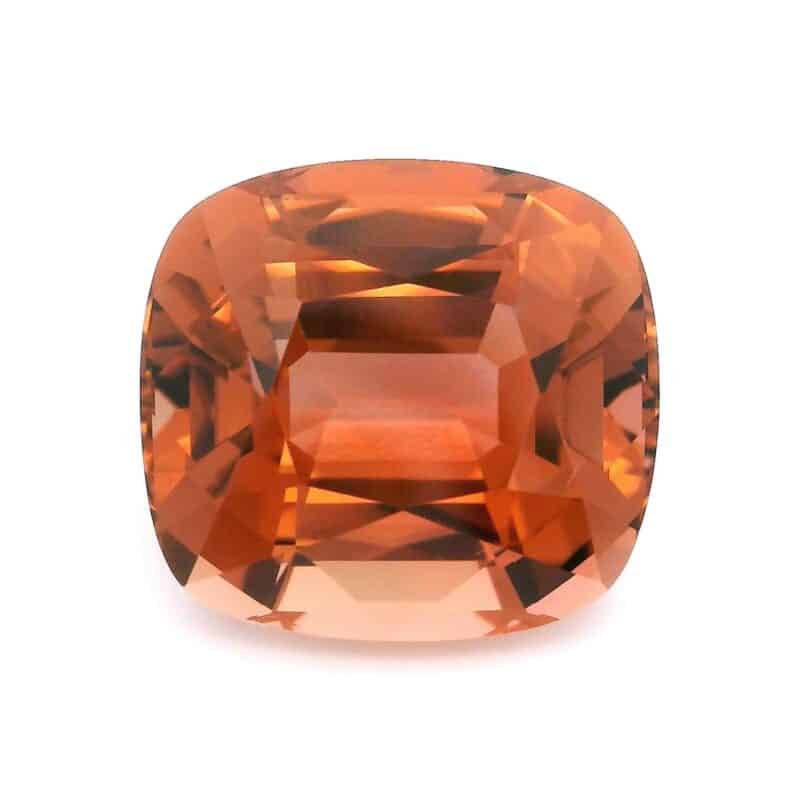 Tourmaline, Peach, Cushion, 14.94 ct
